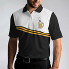 Easily Distracted By Bowling And Beer Polo Shirt, Tenpin Bowling Shirt Design With Sayings, Best Drinking Bowling Shirt
