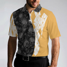 Golf & Beer That Is Why I Am Here Skull Polo Shirt, Short Sleeve Skull Golfing Shirt Best Golf Gift