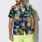 Tropical Pineapples & Palm Leaves Hawaiian Shirt