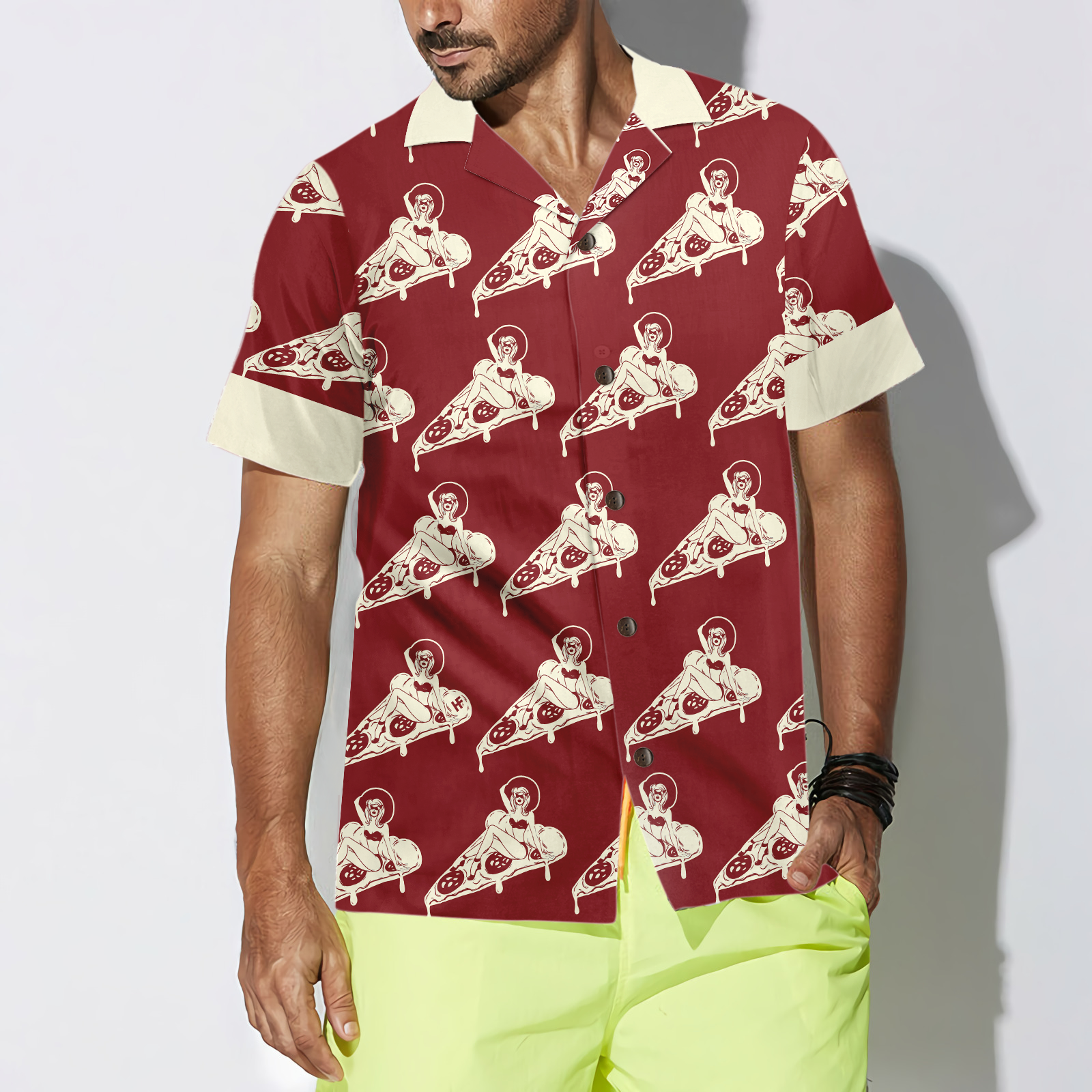 Dreaming About Pizza Shirt For Men Hawaiian Shirt