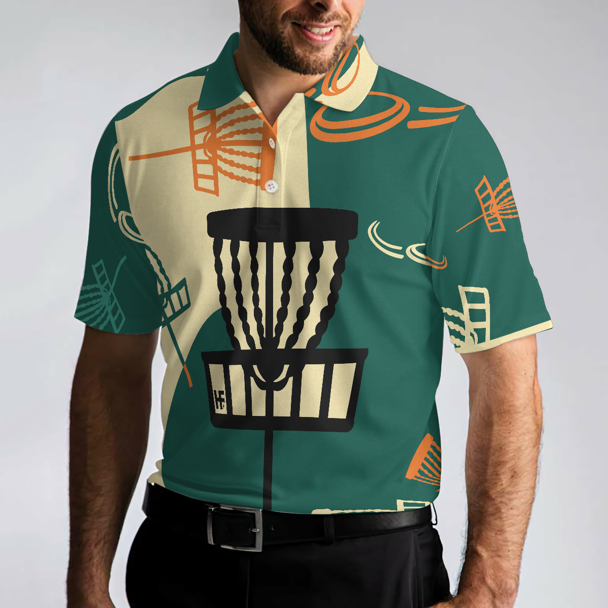 I Love Disc Golf Shirt For Men Polo Shirt, Prodigy Disc Golf Shirt For Male Disc Golfers, Funny Disc Golf Shirt