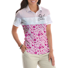 Pink Spread The Hope Find The Cure Breast Cancer Awareness Short Sleeve Women Polo Shirt, Pink Ribbon Shirt