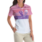 I Golf Like A Girl Try To Keep Up V2 Short Sleeve Women Polo Shirt, Pink Golf Shirt For Ladies