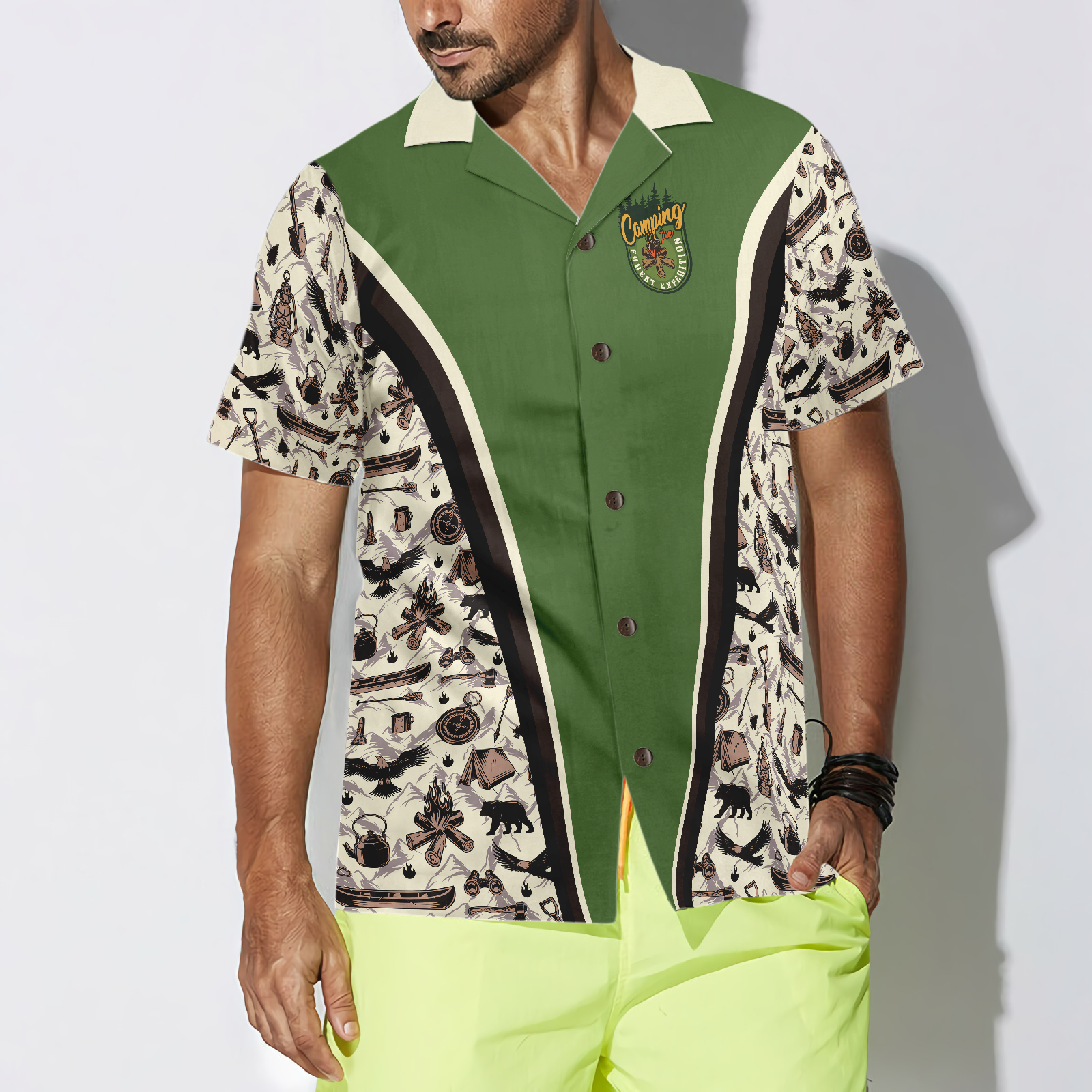 Keep Calm & Go Camping Hawaiian Shirt