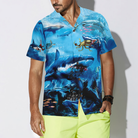 Extreme Dangerous Shark In The Sea Hawaiian Shirt