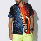 Saxophone With Water And Flame Hawaiian Shirt