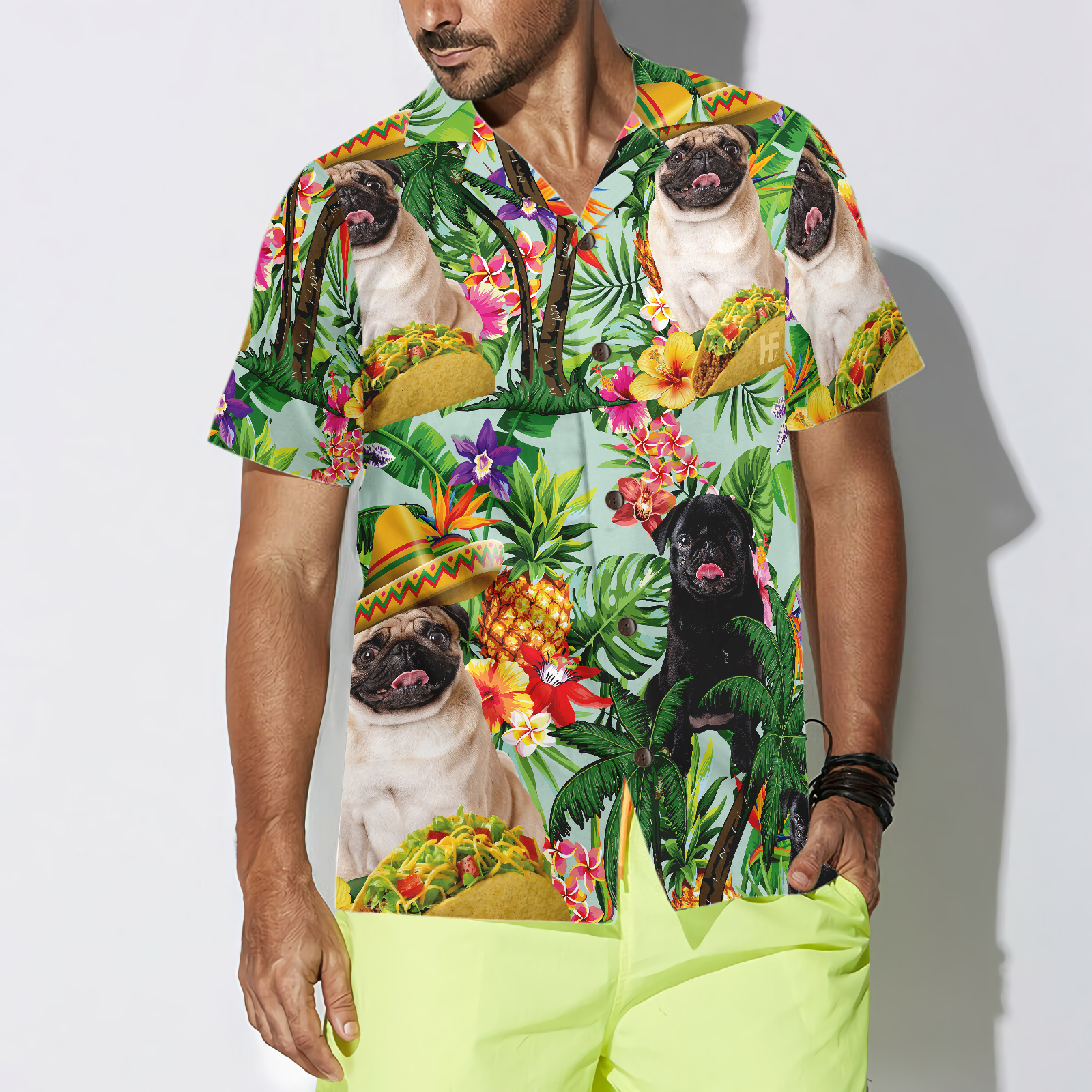Taco Pug Are Ready For Summer Hawaiian Shirt