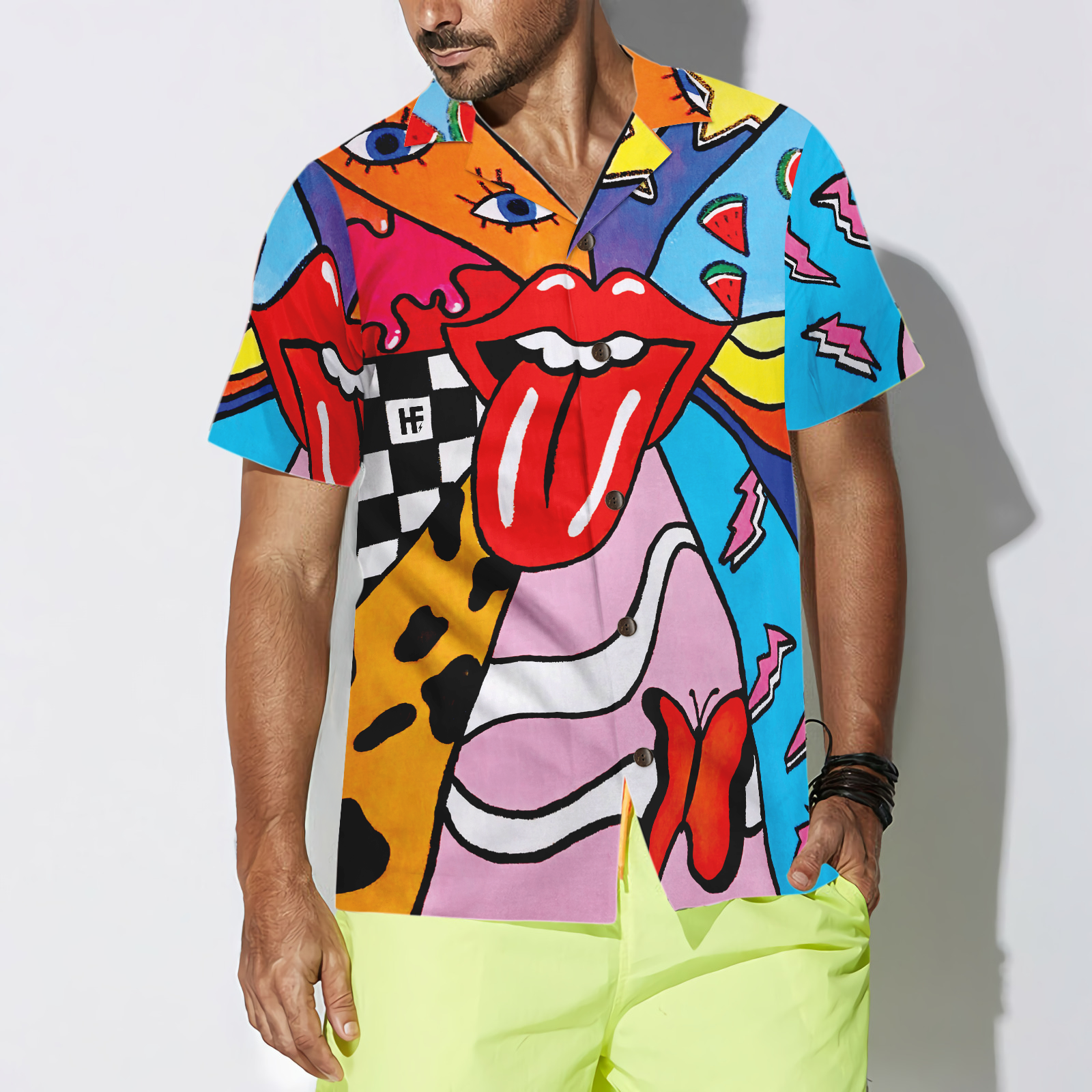 Hawaiian Hippie Shirt For Men Hawaiian Shirt