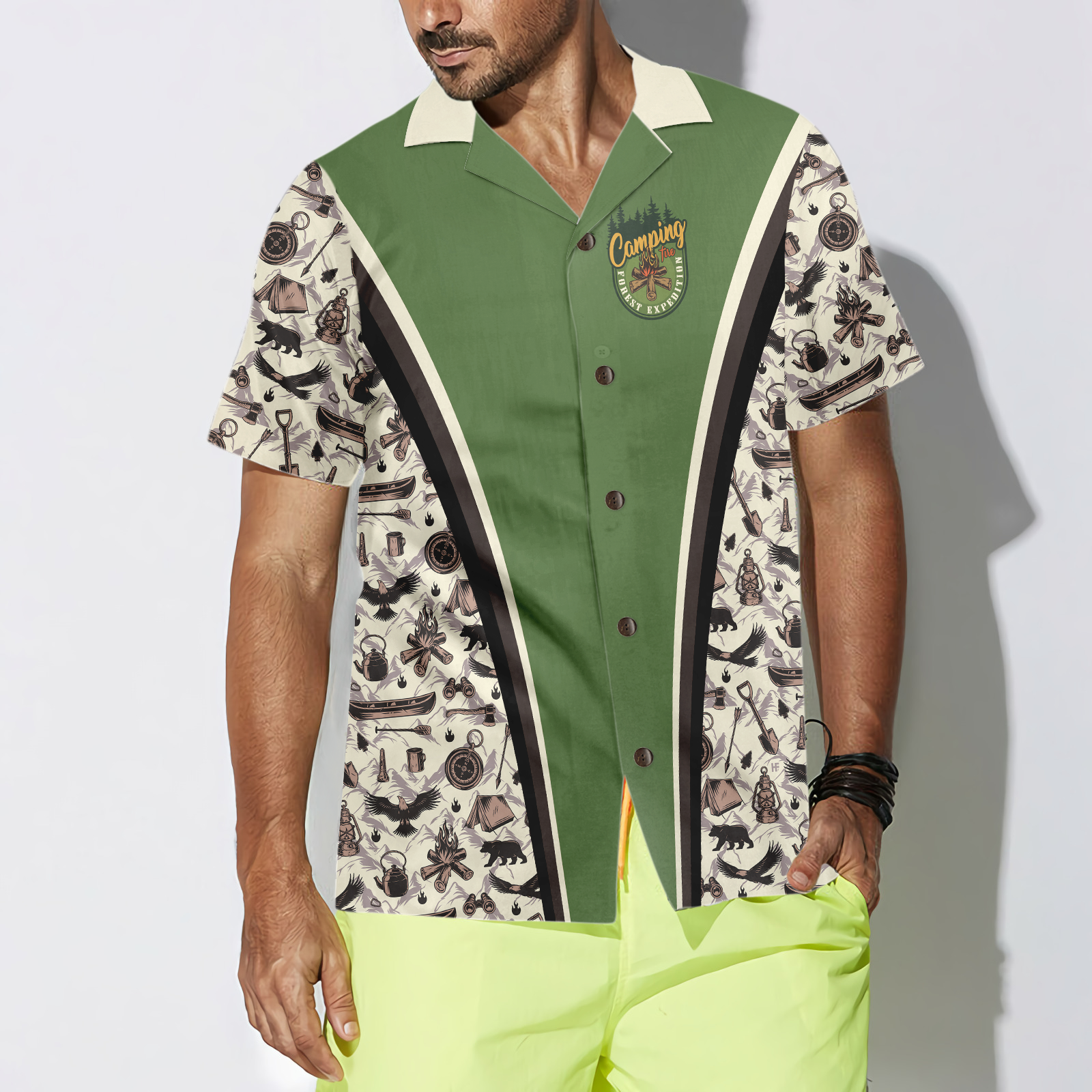 Keep Calm & Go Camping Hawaiian Shirt