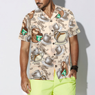 Coffee And Lazy Sloth Shirt For Men Hawaiian Shirt