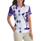 Never Underestimate A Woman Who Loves Golf V2 Short Sleeve Women Polo Shirt
