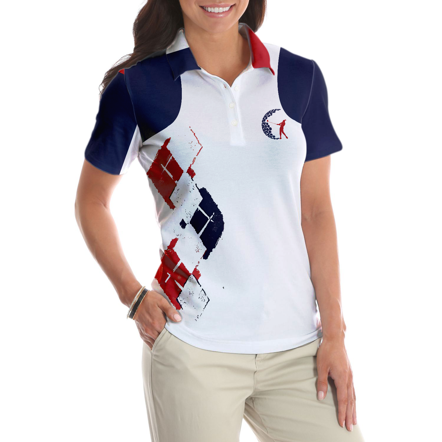 Play Like A Girl Golf Women Shirt Short Sleeve Women Polo Shirt