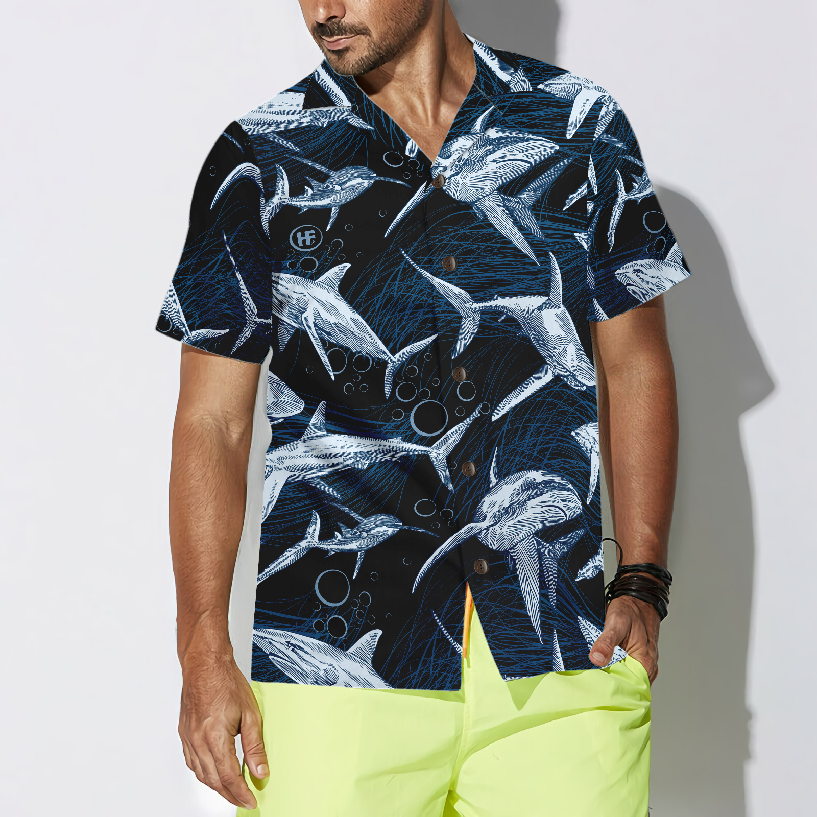 Under Water Shark Hawaiian Shirt