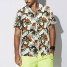 Tropical Red Hibiscus Flower Monkey Shirt For Men Hawaiian Shirt