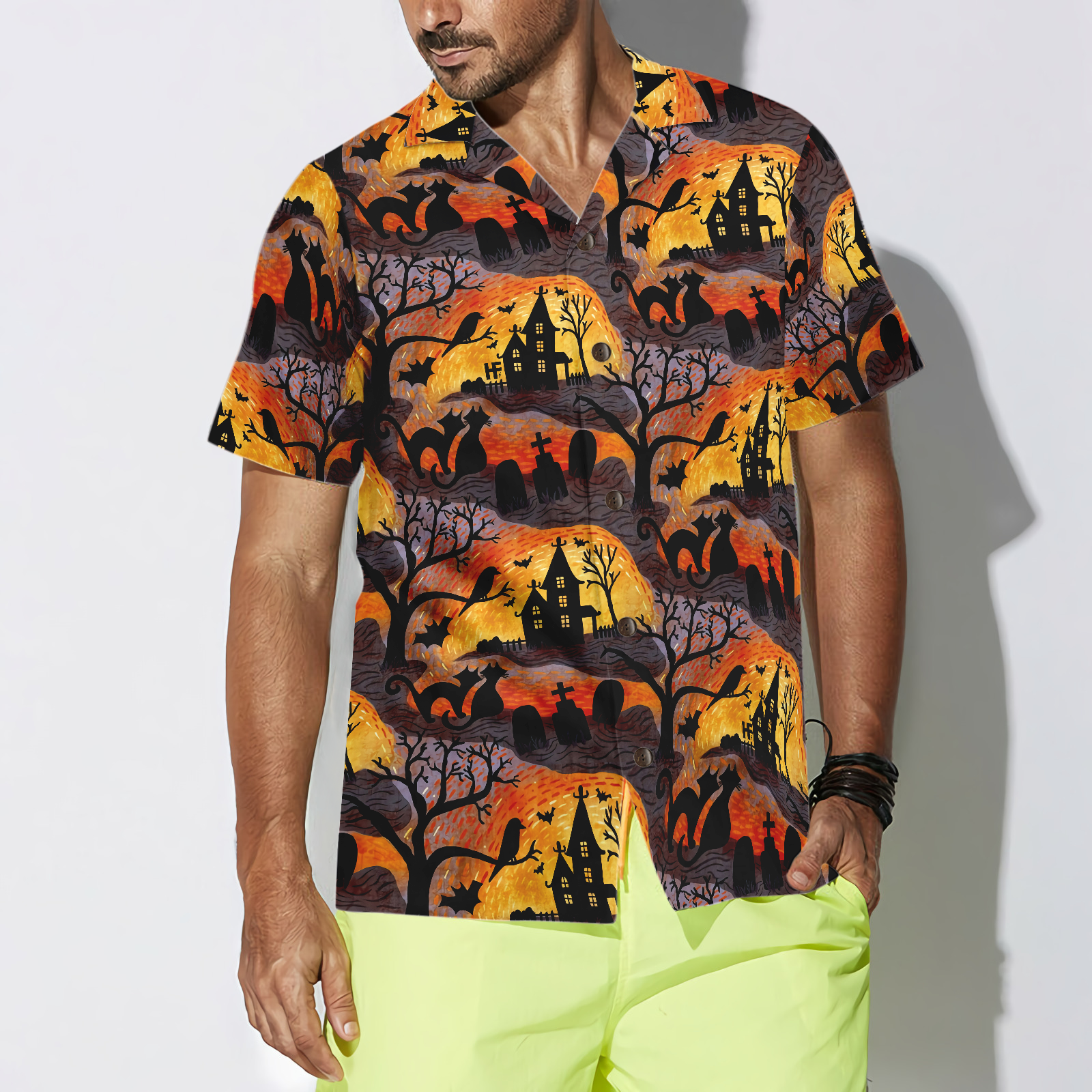 Spooky Night Halloween Hawaiian Shirt, Halloween Shirt For Men And Women