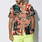 Circus Mysteries With Skull Magicians And Clowns Hawaiian Shirt