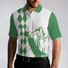 I Play Golf And I Forget Things Funny Golf Polo Shirt, White And Green Golf Shirt For Men