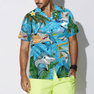 Sharks On The Beach Hawaiian Shirt