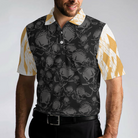 Golf & Beer That Is Why I Am Here Skull V4 Polo Shirt, Cool Drinking Golf Shirt Design For Beer Lovers