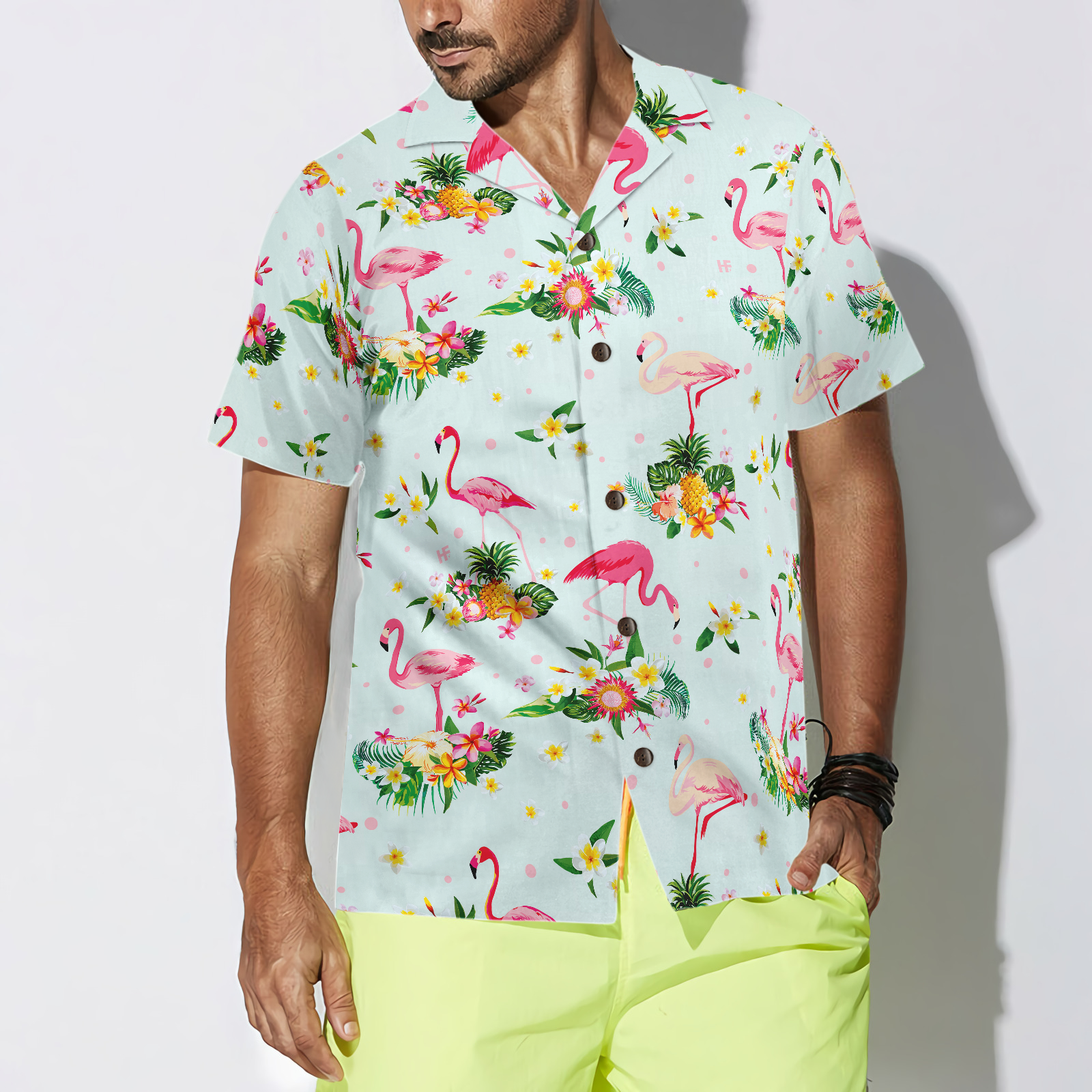Beautiful Flamingo Shirt For Men Hawaiian Shirt