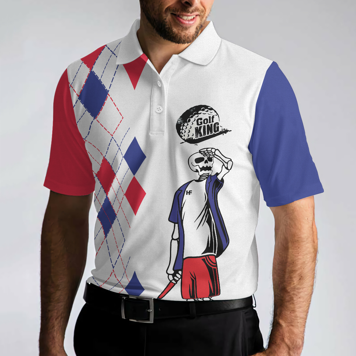 The Older I Get The Harder It Is To Find My Balls Golf Polo Shirt, Skeleton Golf Shirt Design, Swag Golf Shirt