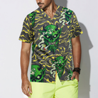 Gothic Satan Smokes Green Thing Hawaiian Shirt, Goth Hawaiian Shirt For Men And Women