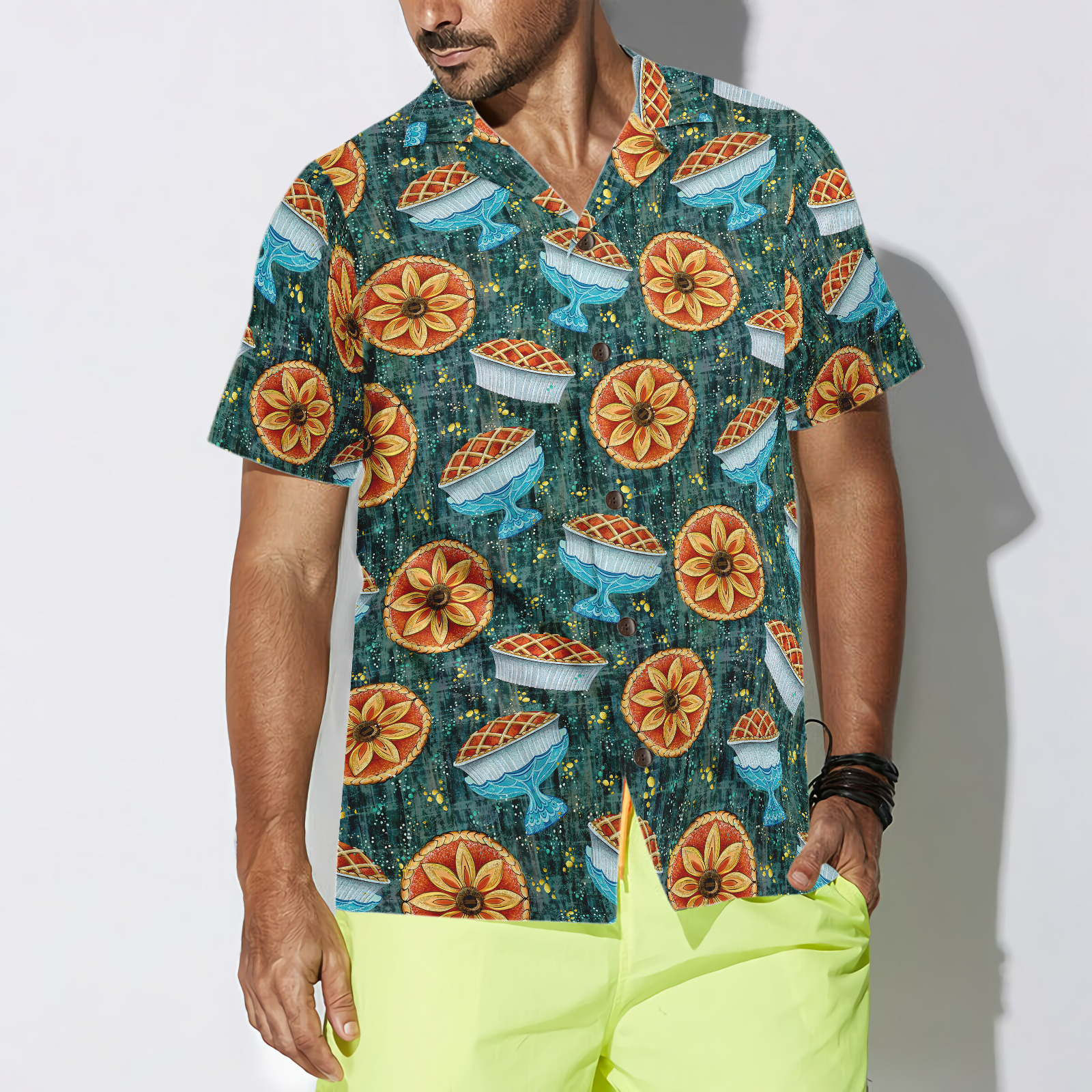 Thanksgiving Autumn Pie Hawaiian Shirt