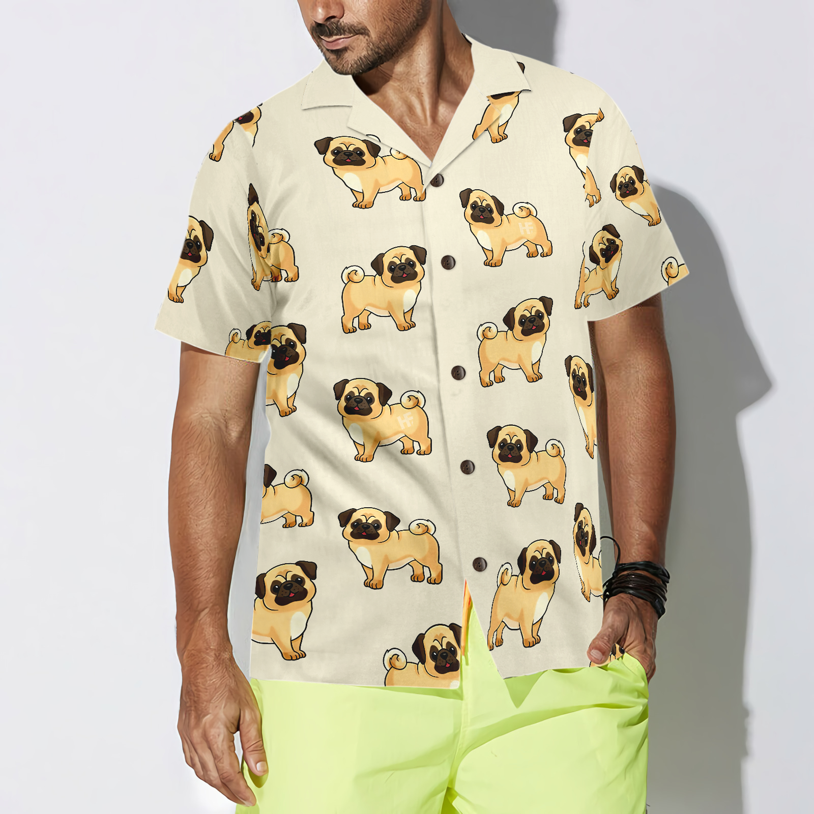 Cute Pugs For You Hawaiian Shirt