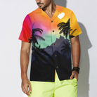 LGBT Sunset With Heart Hawaiian Shirt