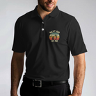 Golf Best Dad By Par Polo Shirt, Black Golf Shirt With Sayings, Best Golf Gift Idea For Dad