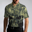 Make Par Not War Polo Shirt, Camouflage Pattern Golf Shirt For Veterans, Golf Gift Idea For Military Dad