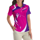 Girl Squad Golf Girl Short Sleeve Women Polo Shirt, Purple And Pink Golf Shirt For Ladies, Unique Female Golf Gift