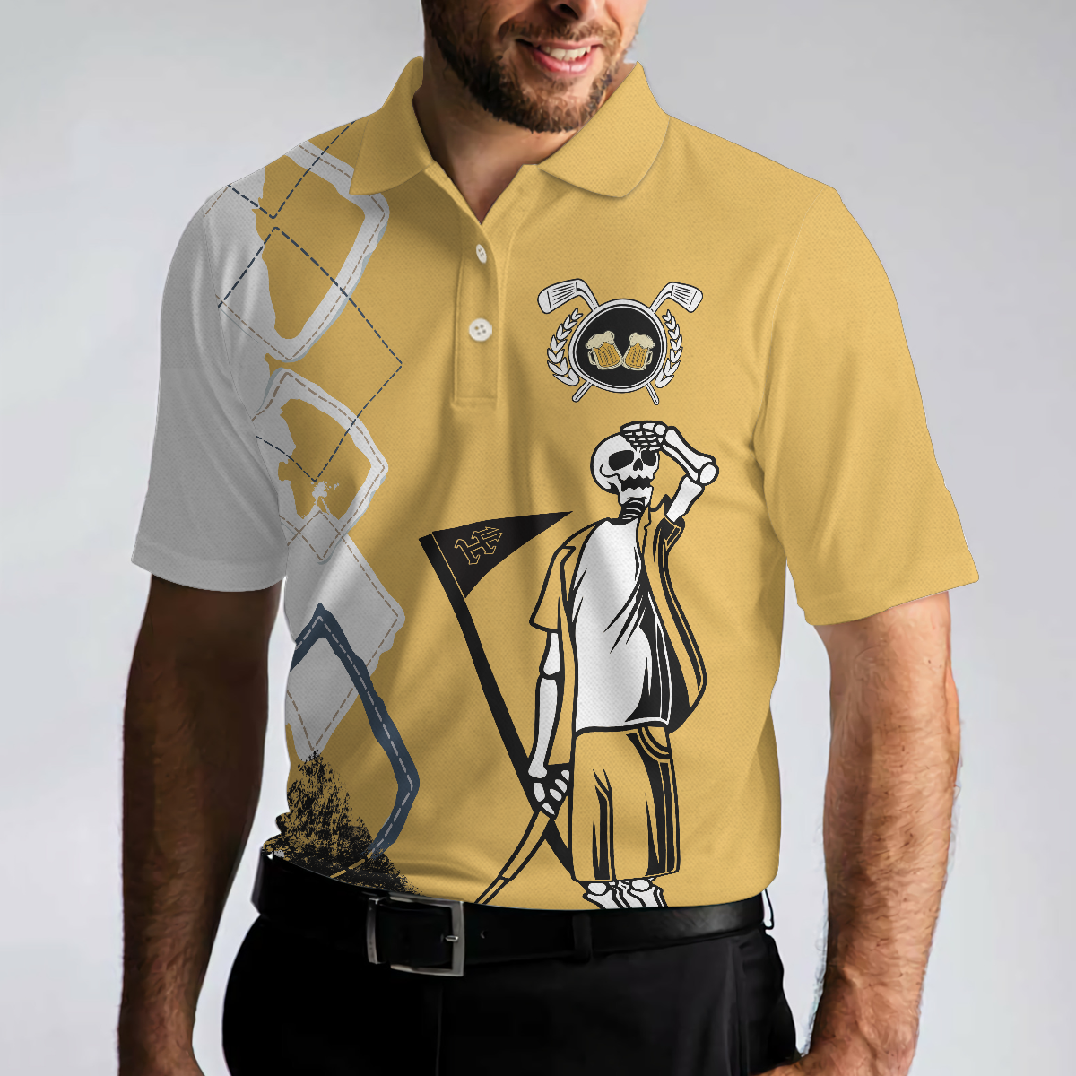 You Know What Rhymes With Golf Beer Polo Shirt, Funny Golf Shirt With Sayings, Gift For Male Golfers