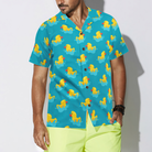 Little Duck Playing With Water Hawaiian Shirt