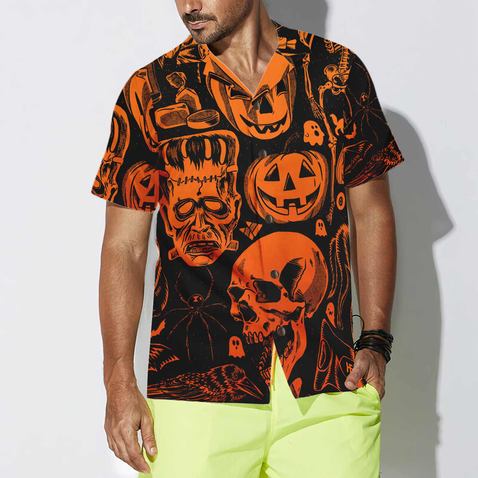 Everyday Is Halloween For Real V2 Halloween Hawaiian Shirt, Halloween Shirt For Men And Women