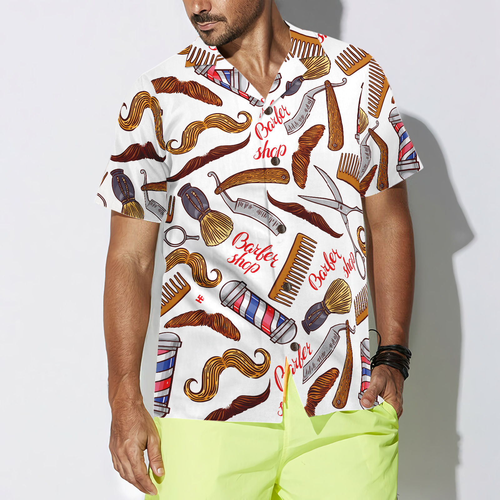 Barber's Life Shirt For Men Hawaiian Shirt