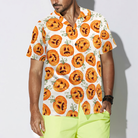 Pumpkin Pattern Halloween Hawaiian Shirt, Halloween Shirt For Men And Women