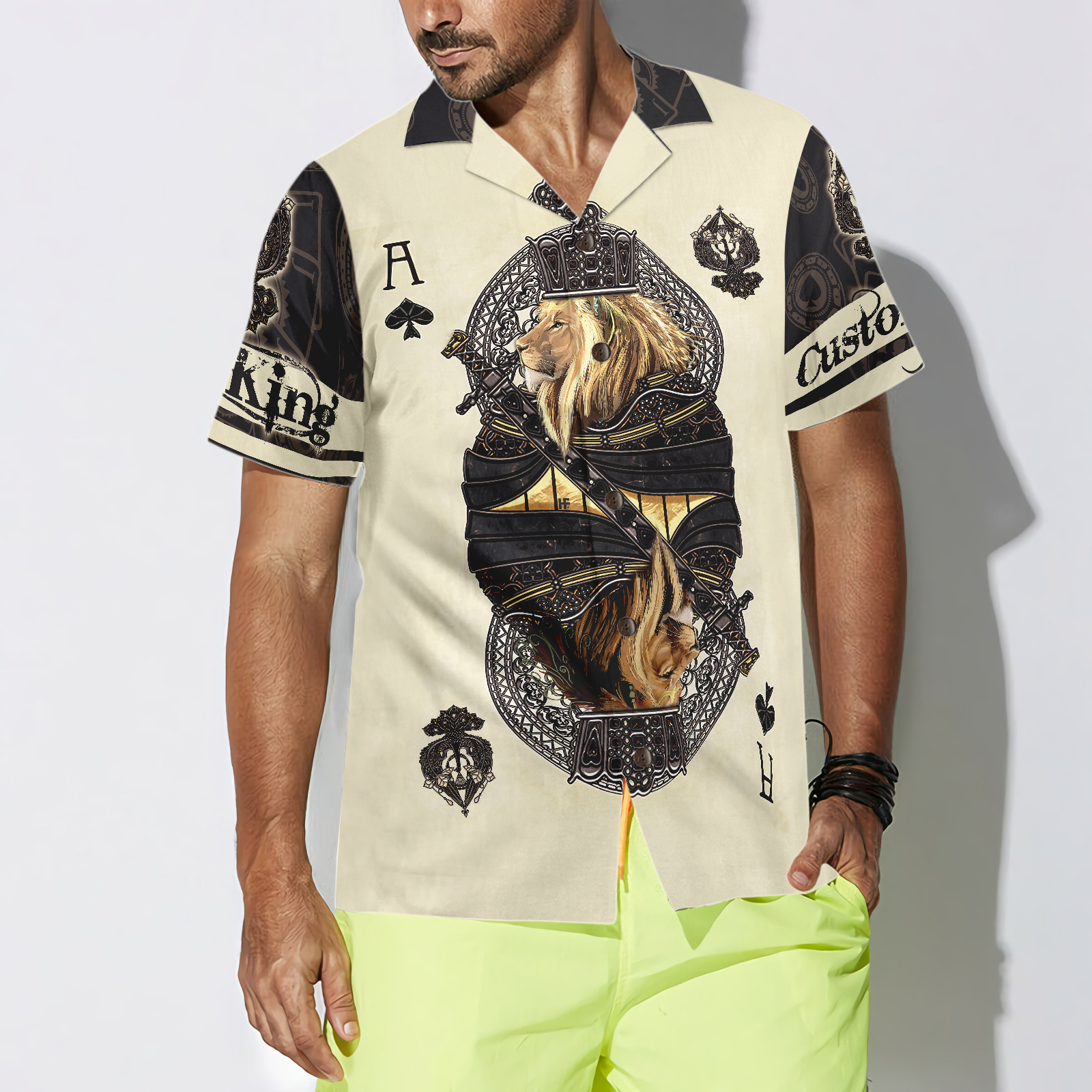 The King Of Poker Shirt For Men V1 Custom Hawaiian Shirt