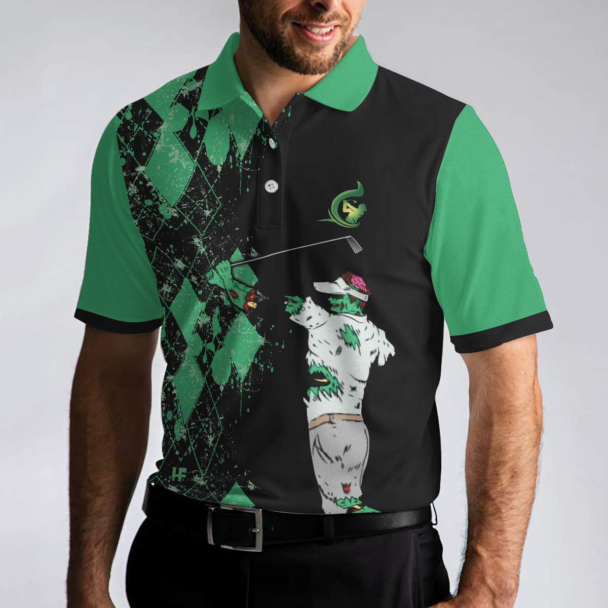Today's Forecast For Zombie Golfer Golf Polo Shirt, Smart Golf Shirt For Men