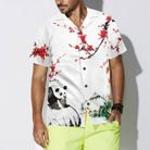 Panda With Plum Blossom Shirt Hawaiian Shirt