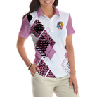 You're Staring At My Putt Again Argyle Pattern Golf Short Sleeve Women Polo Shirt, Best Golf Shirt For Ladies
