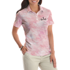 This Girl Runs On Jesus And Golf Short Sleeve Women Polo Shirt