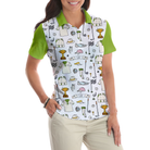 Golf Life In Green Short Sleeve Women Polo Shirt