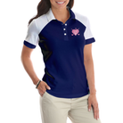 I Play Golf Like A Girl Try To Keep Up Navy Golf Short Sleeve Women Polo Shirt, Golf Shirt For Ladies