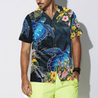 Floral Sea Turtle Hawaiian Shirt
