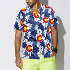 Colorado Flag Seamless Pattern USA Hawaiian Shirt