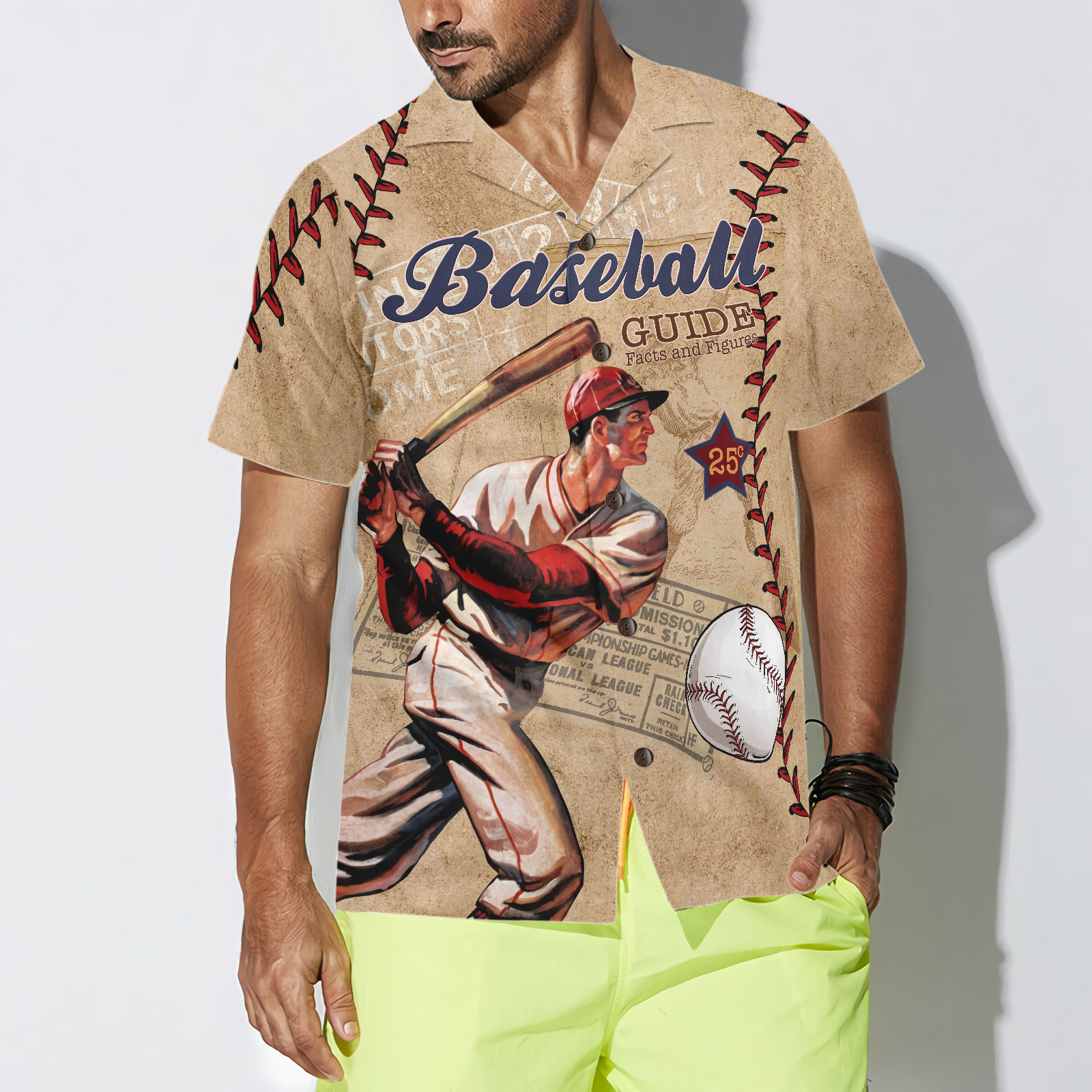 Baseball National League Hawaiian Shirt