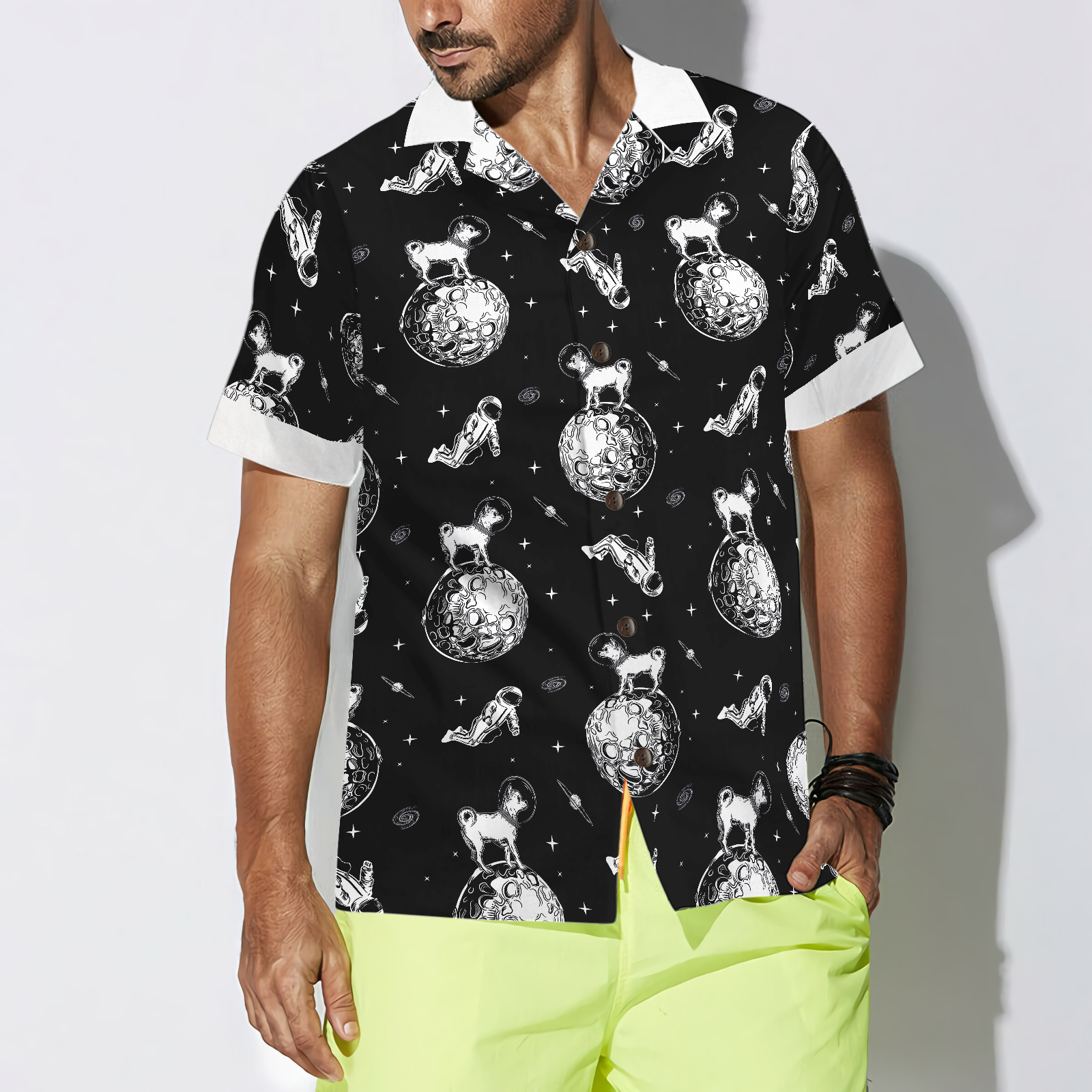 Chihuahua In Space Shirt For Men Hawaiian Shirt