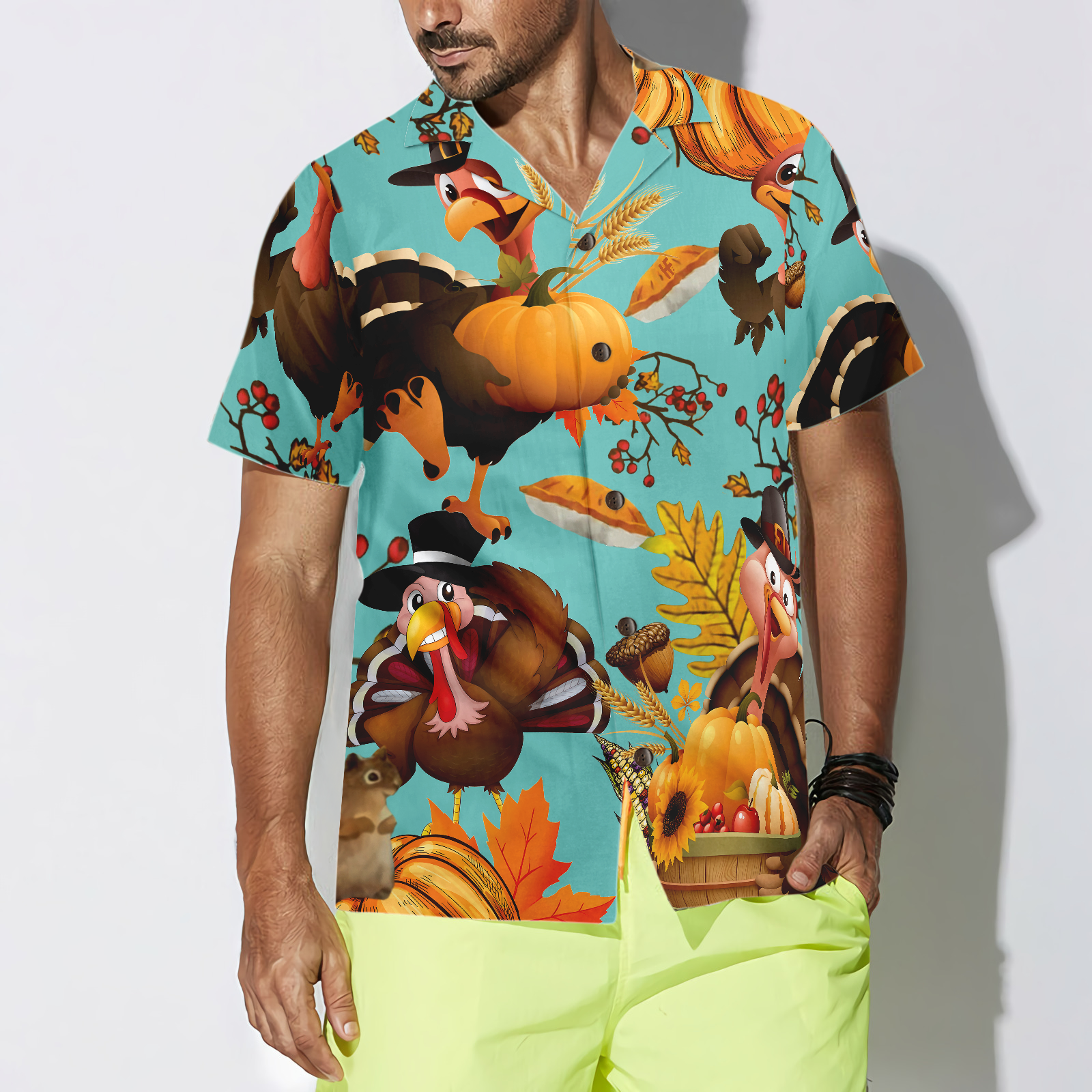 Turkey For Thanksgiving Hawaiian Shirt, Thanksgiving Gobble Shirt, Gift For Thanksgiving Day
