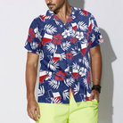 Texas Flag Tropical Seamless Pattern USA Hawaiian Shirt